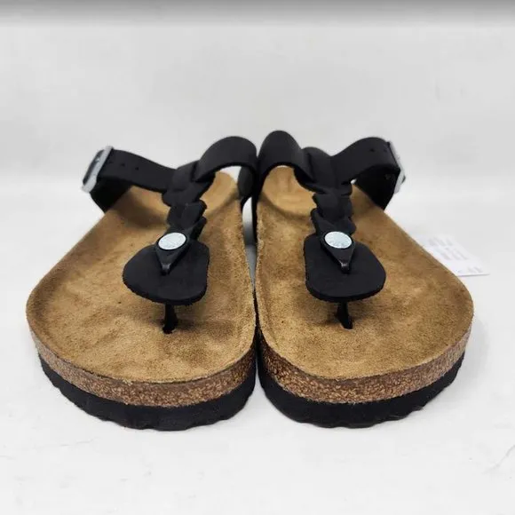 Women's 41 (US 10) Birkenstock Gizeh Braided sandals in black 1021349