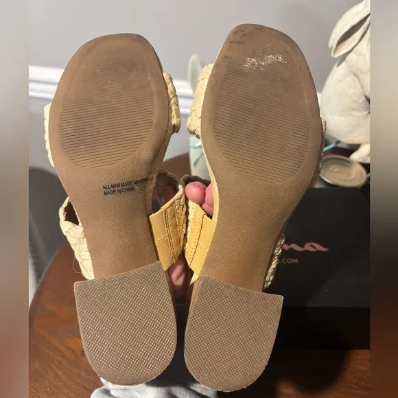 Women’s Dolce Vita Raffia Braided Sandals - Size 7.5 Worn once for 5 hours