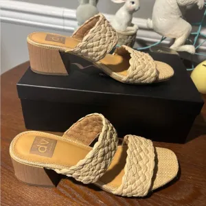 Women’s Dolce Vita Raffia Braided Sandals - Size 7.5 Worn once for 5 hours