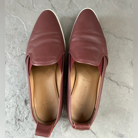Women's Everlane &quot;The Leather Street Shoe&quot; Ox Blood Italian Leather Shoe.