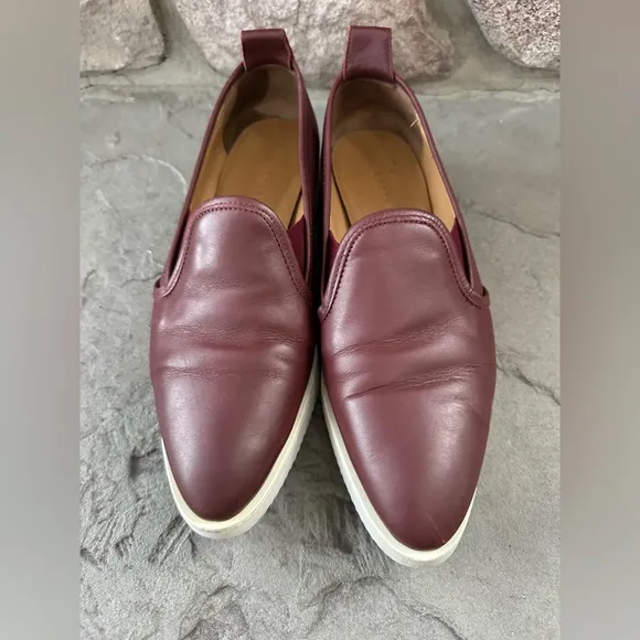 Women's Everlane &quot;The Leather Street Shoe&quot; Ox Blood Italian Leather Shoe.