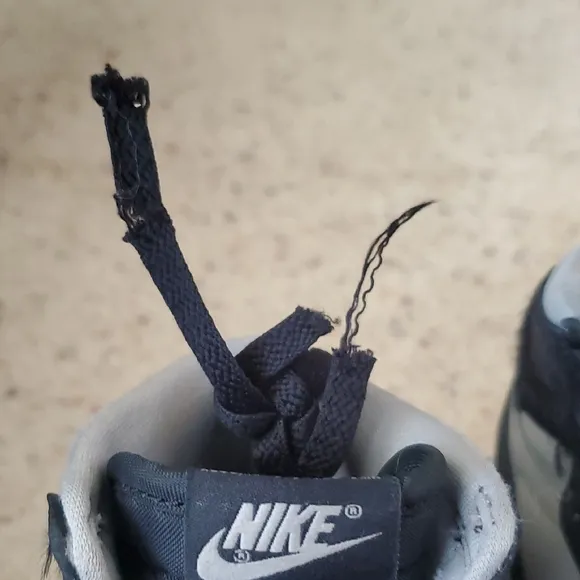 Worn 6x Nike Air Jordan 1 Retro High OG - Black and Gray