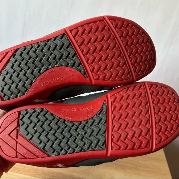 Xero Shoes Men’s Prio Barefoot Running Fitness Athletic Sneaker Gray Black Red