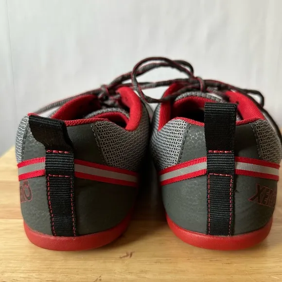 Xero Shoes Men’s Prio Barefoot Running Fitness Athletic Sneaker Gray Black Red