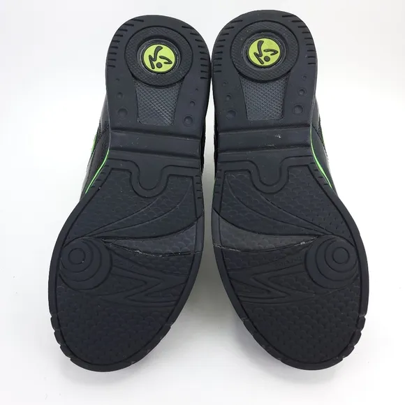 Zumba Court Air Womens Black High Top Sneakers Dance Fitness Workout Shoes SZ 10