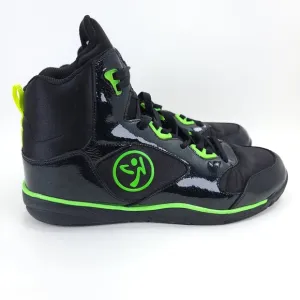 Zumba Court Air Womens Black High Top Sneakers Dance Fitness Workout Shoes SZ 10